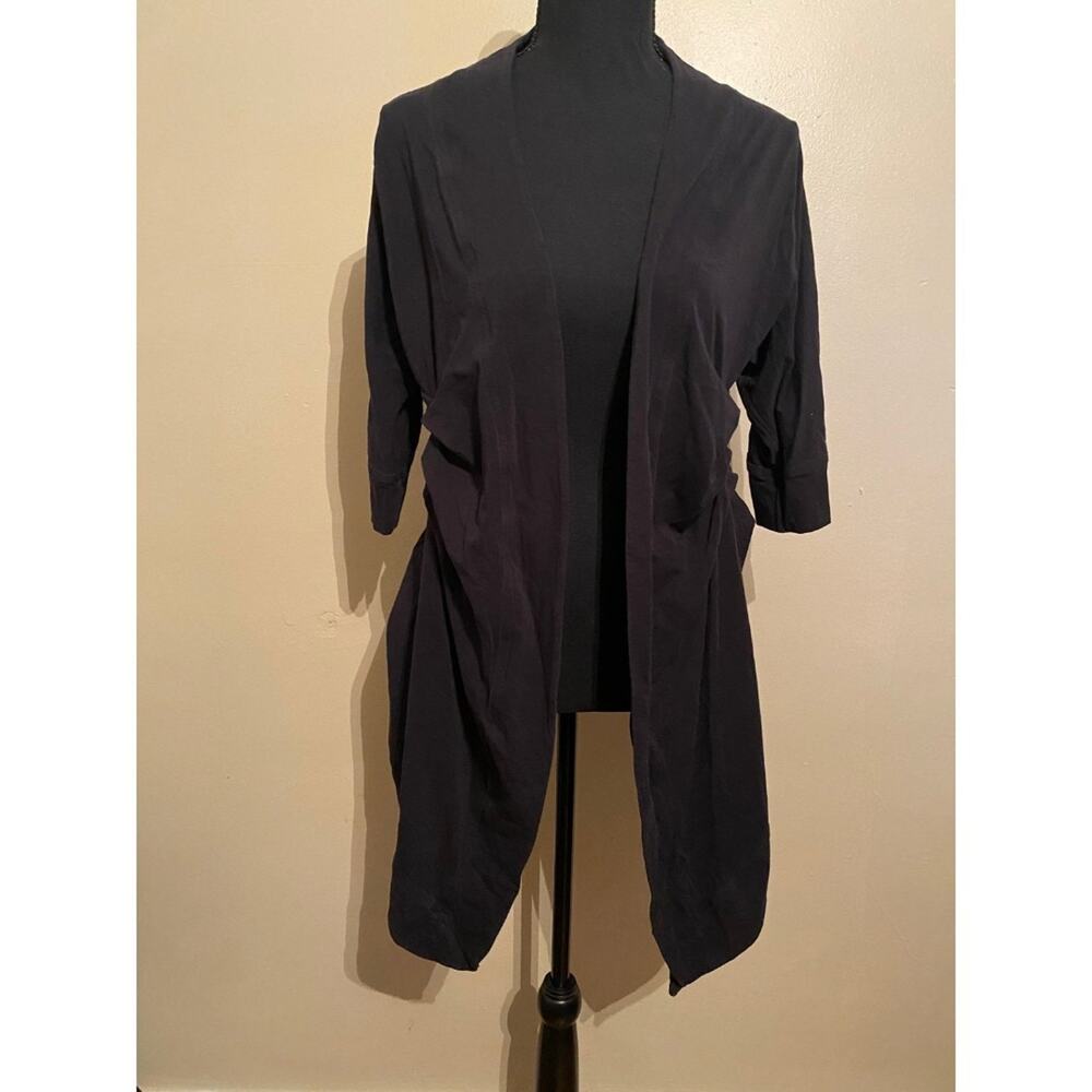 Lululemon 3/4 Sleeves Black Cardigan size 6 sweater womens